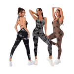 Women's One-Piece Yoga Suit Quick-Drying V-Neck Top-Style Sports Bodysuit