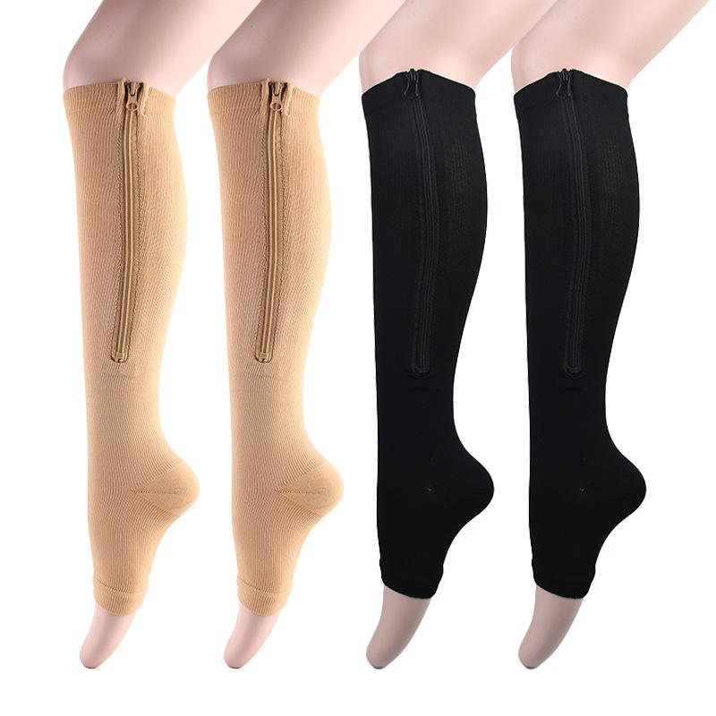 Hfda2662a5766493796512a8ec200c6d4P Breathable Zipper Compression Socks for Men & Women - Image 1