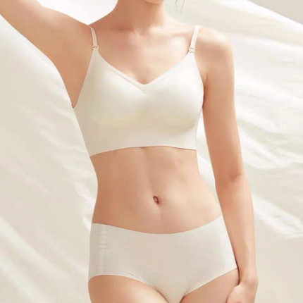 Women's Backless Wireless Padded Bra & Panty Set