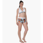 Bikini set with push-up top and printed desig