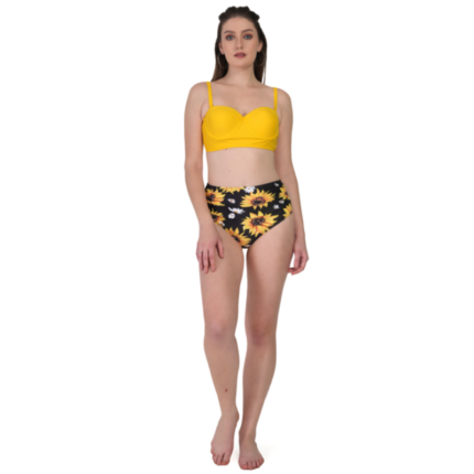 Girl’s Floral Print Bra Party Set