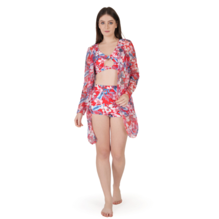 Trendy Three Piece Swimsuit Set Women