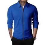 Men's Slim Fit Zip-Up Fleece Jacket - Image 3