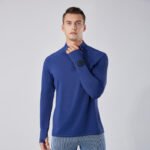 Premium Men's Compression Half Zip Sports T-Shirt - Image 2