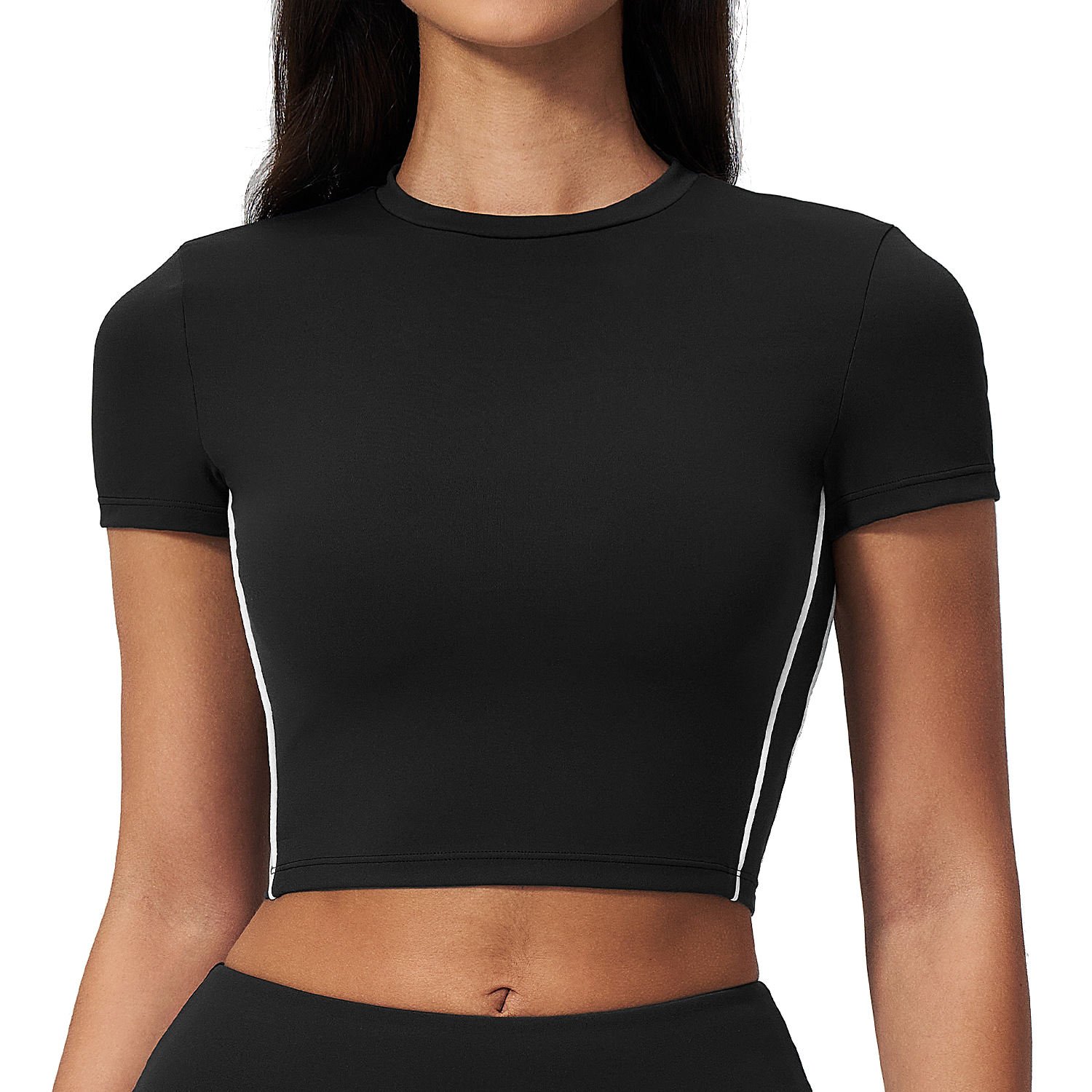 H3606373b25d54f53926c2866e0a774dag Women’s Stretchable Yoga & Workout T-Shirt - Image 1