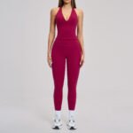 Women’s Stretchable Backless Activewear Set - Image 5