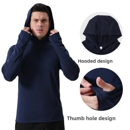 Men’s Breathable Hooded Sports T-Shirt