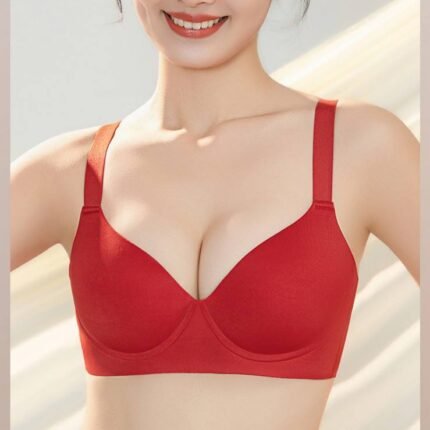Women’s Breathable Seamless Bra – Soft Push-Up Comfort Fit