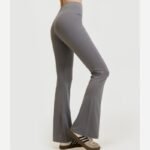 Women High Waist Flare Yoga Pants Tummy Control Bootcut Stretch Workout Bell Bottom Athletic Leggings - Image 2