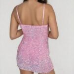Women's Dress Sequin Cami Mini Dress - Image 7