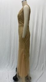 Women's Dress Sequin Maxi with Spaghetti Straps V-Neck Slit - Image 6