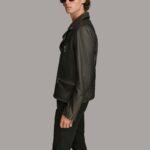 Men's Leather Coat Leather Moto Jacket - Image 3