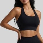 Women Yoga Activewear Halter Twist Back Sports Bra Buttery Soft Stretchy for Gym Running Daily - Image 2