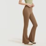 Women High Waist Flare Yoga Pants Tummy Control Bootcut Stretch Workout Bell Bottom Athletic Leggings - Image 3