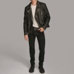 Men's Leather Coat Leather Moto Jacket