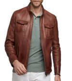 Men’s 100% Real Leather Jacket - Image 7